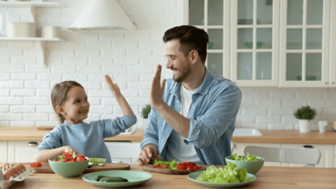 Family Preparing Meal