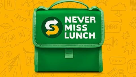 Subway Never Miss Lunch Bag