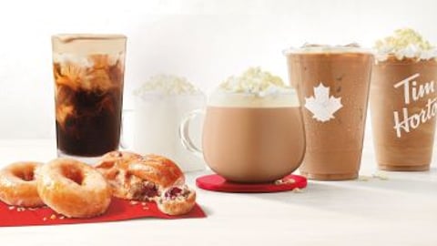 Tim Hortons New Year Beverage and Food lineup 2025 teaser