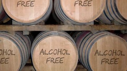 Alcohol free win in barrels stock image teaser