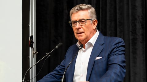 George Soleas of the LCBO speaking at the Ontario Winery conference