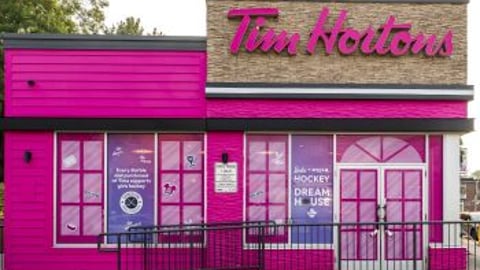 Tim Hortons Barbie themed store