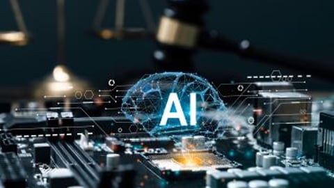 artificial intelligence graphic stock image 