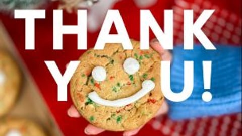 Smile Cookie Thank You 2025