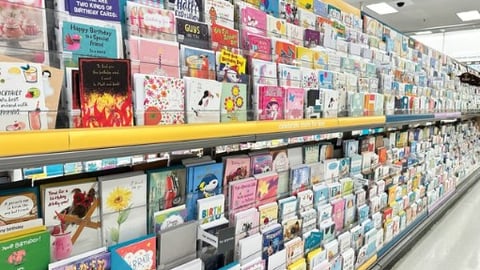 Holiday Cards in a store