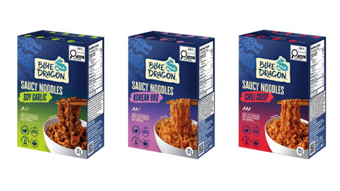 Three boxes of Saucy Noodles