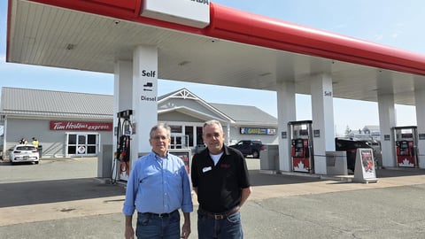 MTM Retail Gas Limited | Masstown Petro-Canada owners standing in the forecourt