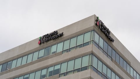 Exterior corner of Keurig Dr. Pepper building