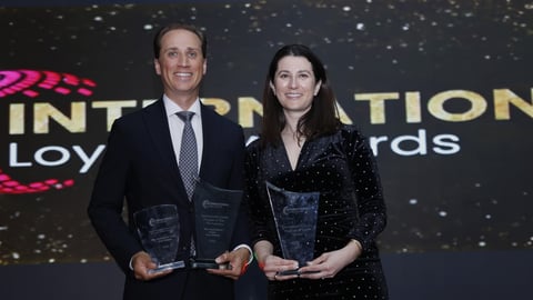 James Lombardi and Diana Perl at the International Loyalty Awards 