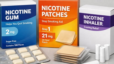 A range of smoking cessation products