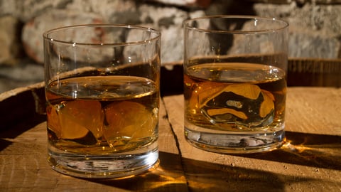 whiskey in glasses