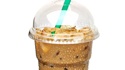 iced coffee in takeaway cup