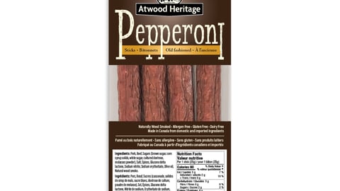 Atwood Heritage Pepperoni sticks 