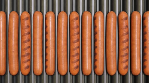 roller grill hotdogs
