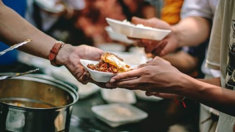 Homeless Shelter Volunteers Stock Image