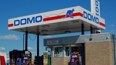 Domo gas station with small c-store