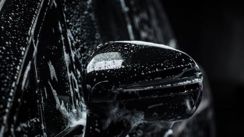 Car with car wash soap cleaner teaser