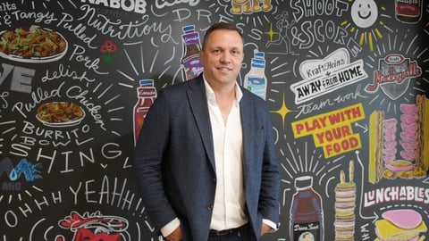 Simon Laroche, president of Kraft Heinz Canada, is photographed in the company's Toronto office, on Thursday, July 18, 2024.THE CANADIAN PRESS/Chris Young