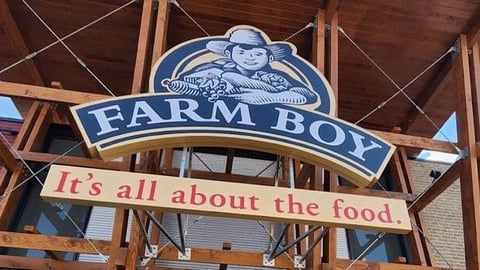 Farm Boy Logo on store