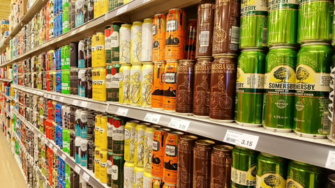 TORONTO, CANADA - DECEMBER 10, 2017: Beer selection at a supermarket in Canada.