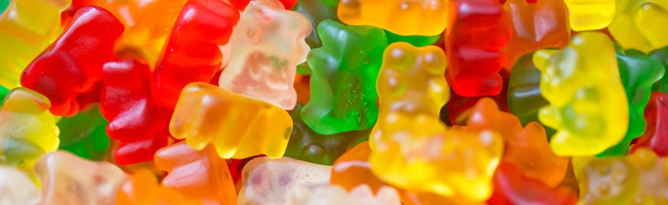 multi colour gummy bears