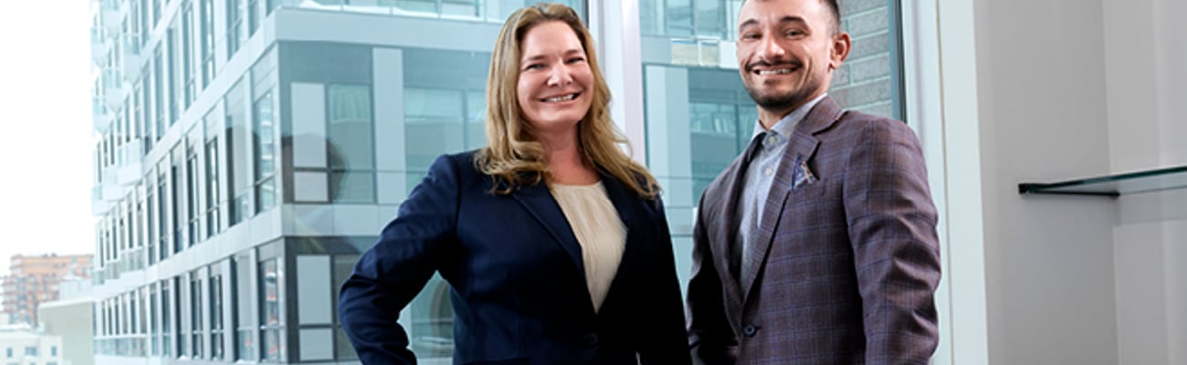 Michelle Lown (left) and Amadeo Catenaro