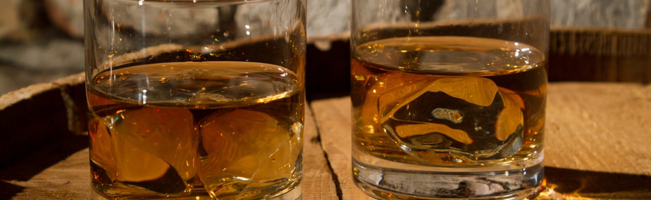 whiskey in glasses
