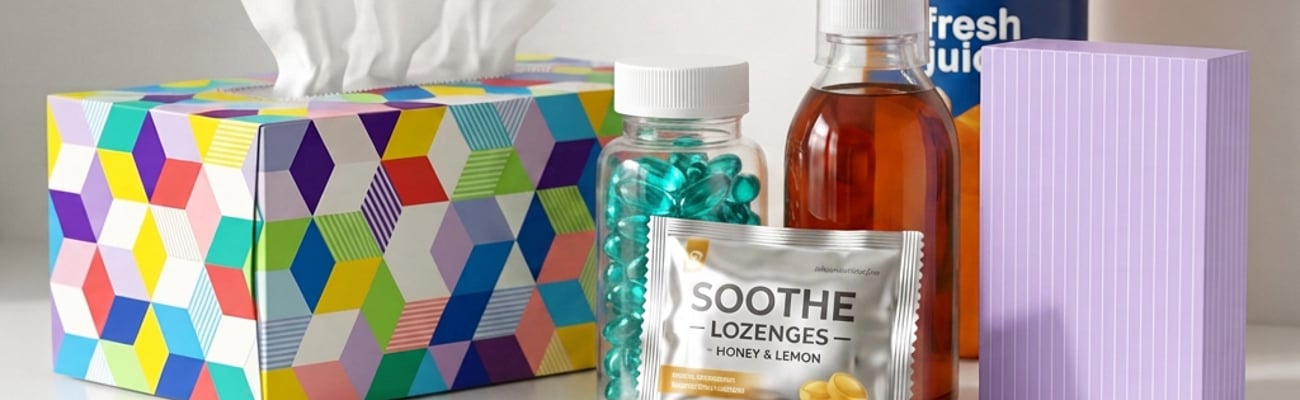 tissues and lozenges