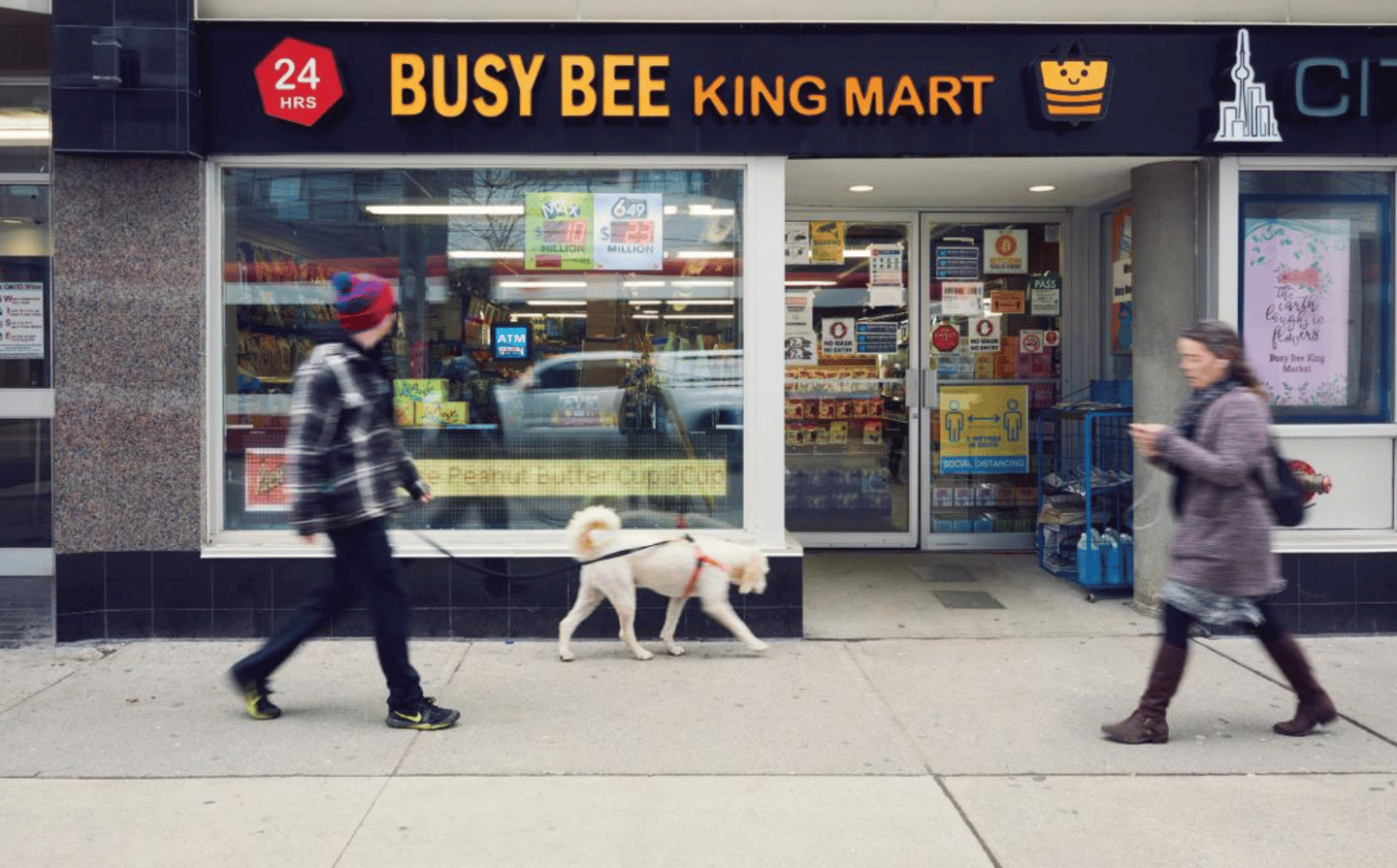 Outside Busy Bee Market