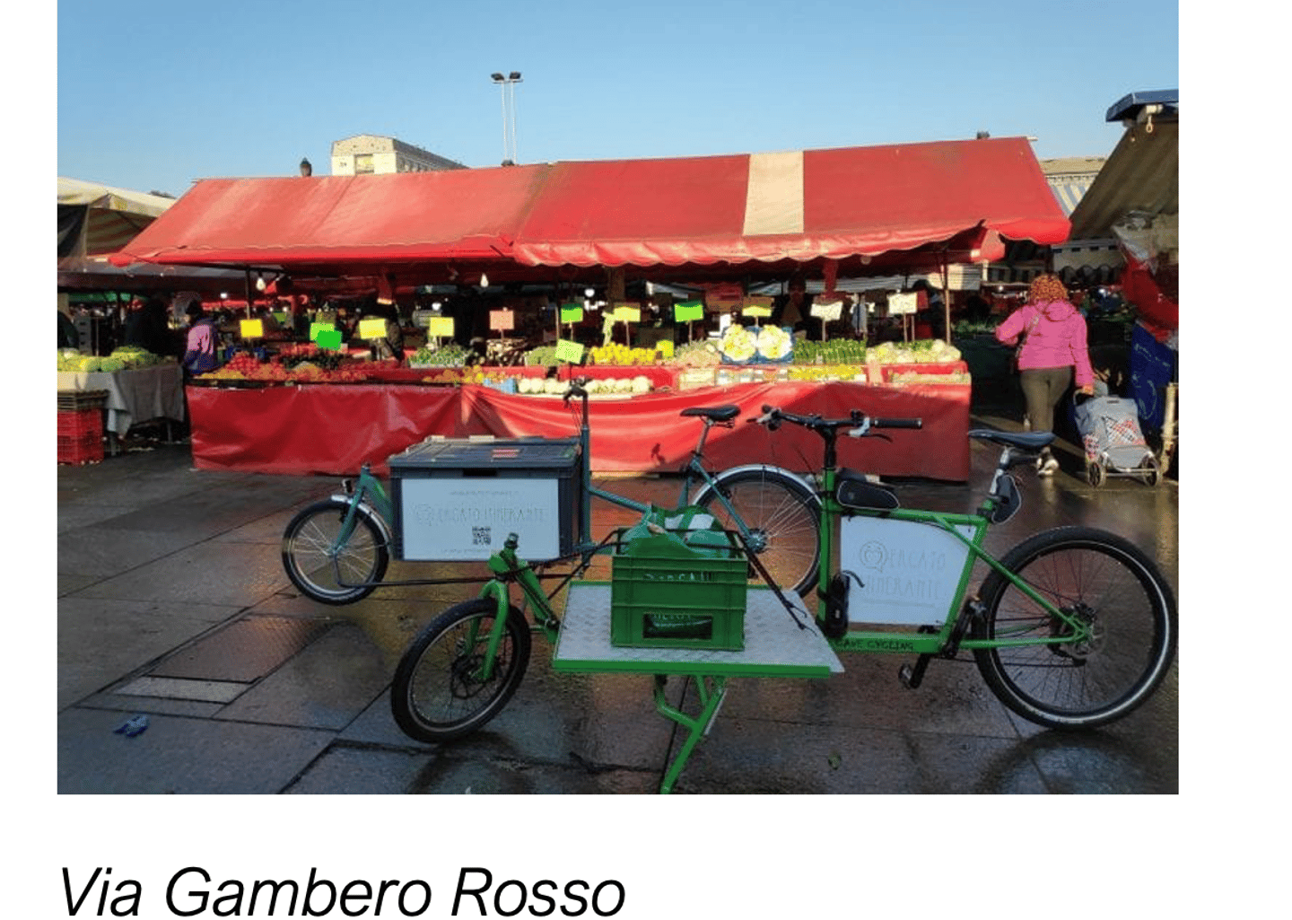 Italian outdoor market