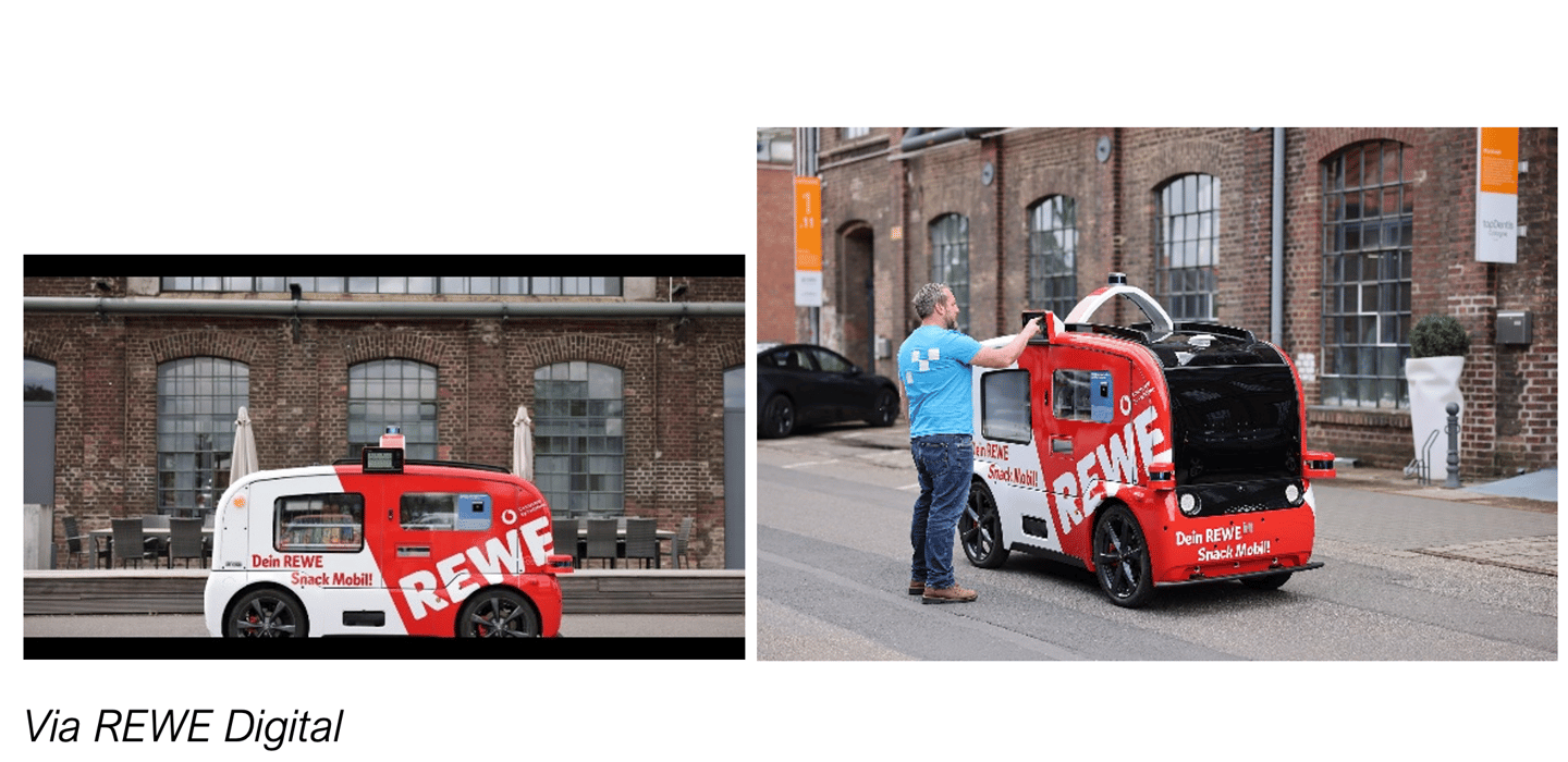 a snack car for busy convenience shoppers in Germany