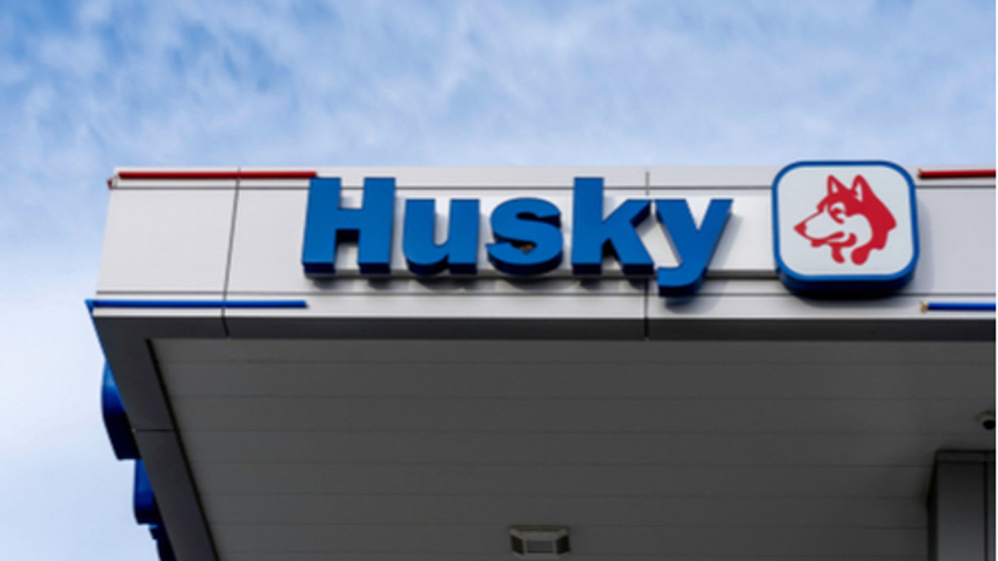 Husky gas station sign