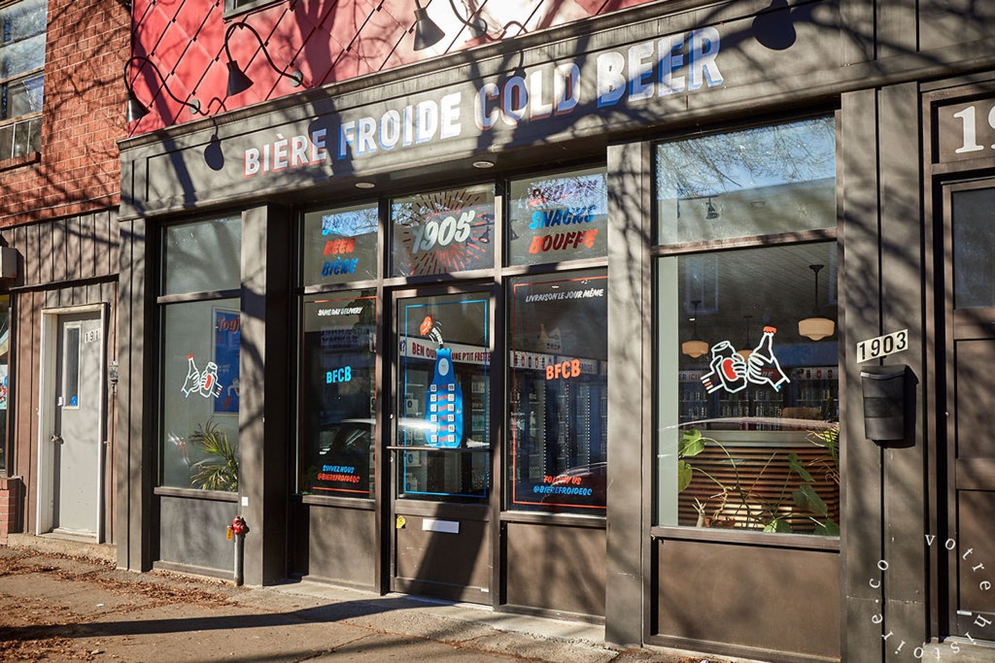 Cold Beer storefront in Montreal