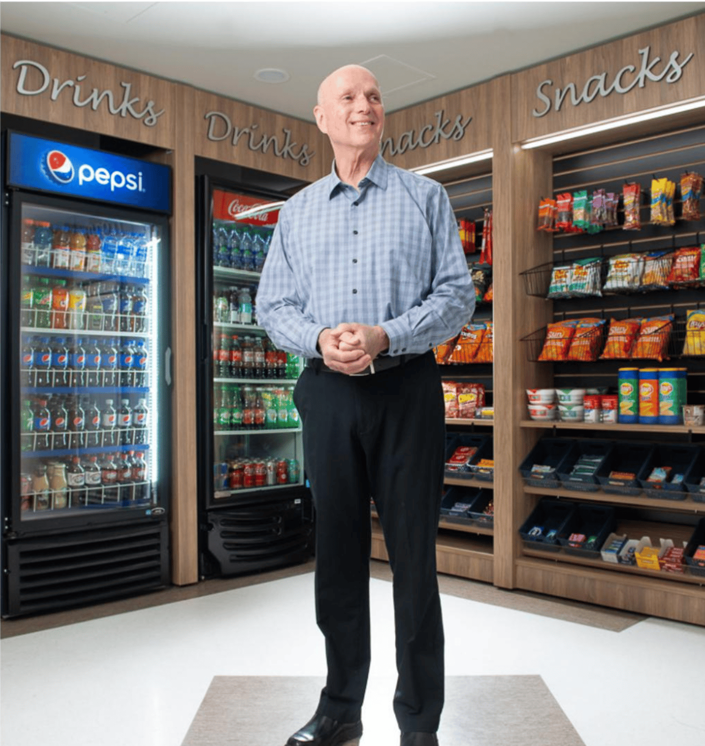 Jim Jackson in one of his micro-markets (Photo: Thomas Fricke)