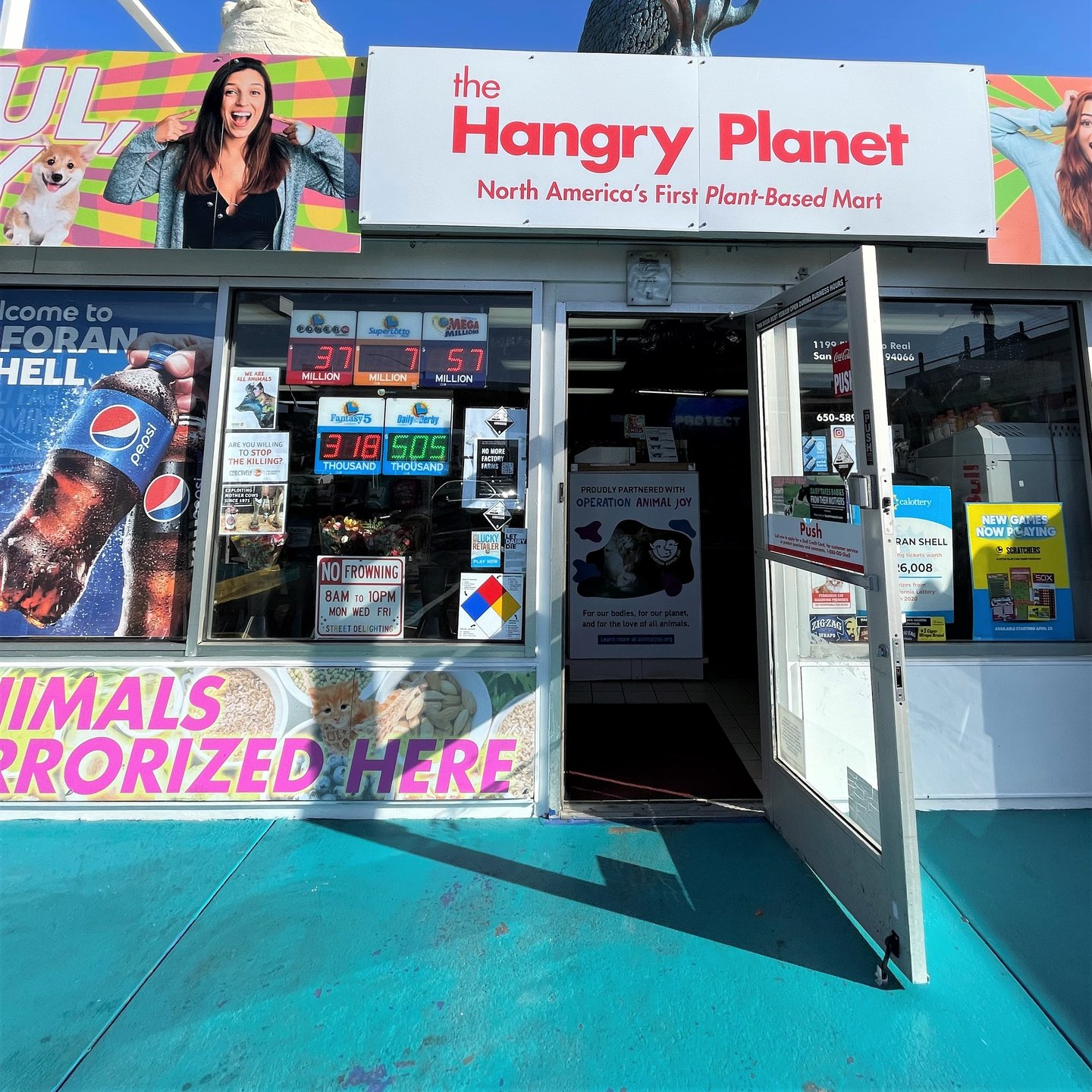 exterior of hangry planet store