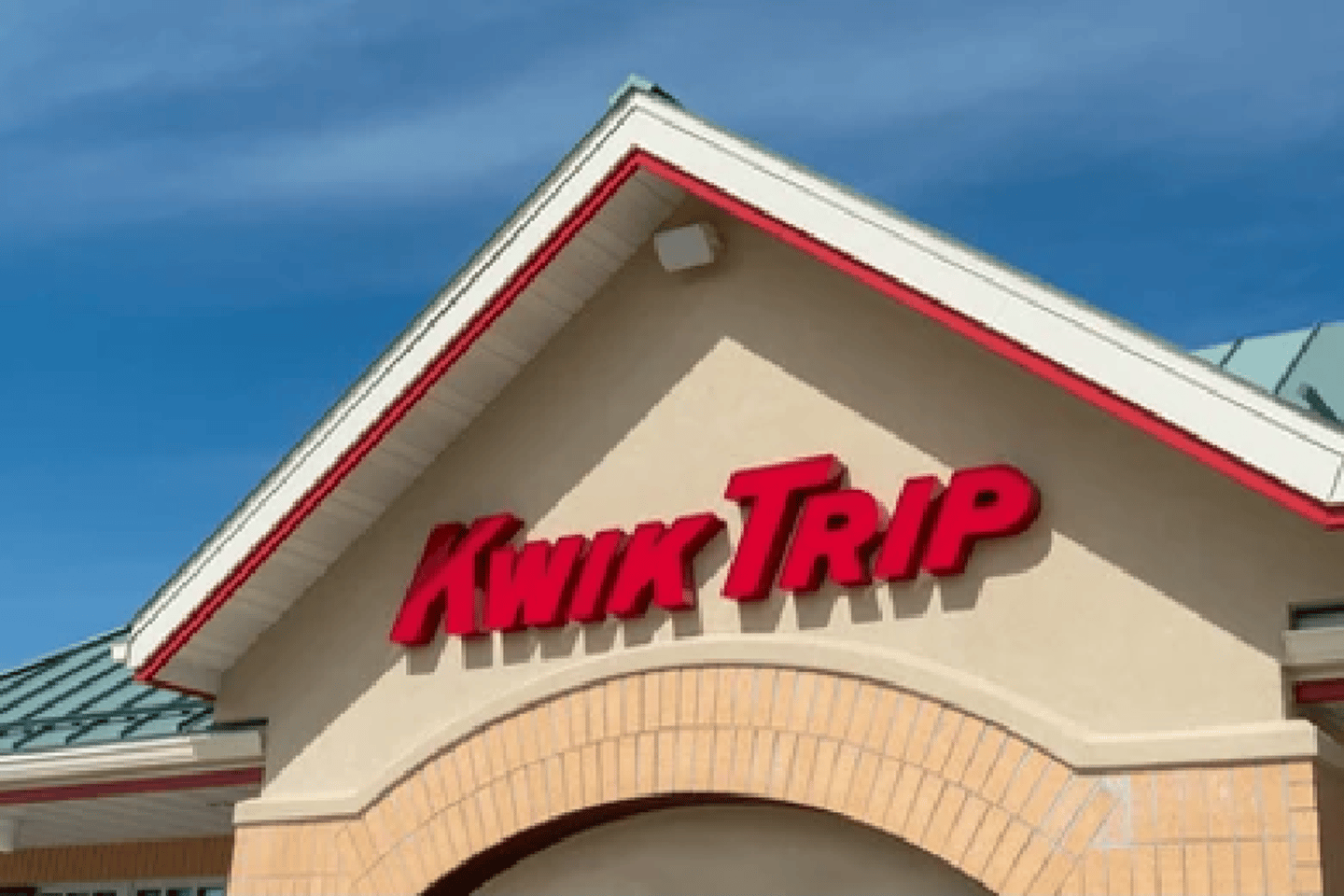 HUDSON, WI/USA - APRIL 11, 2020: Kwik Trip retail convenience store exterior and trademark logo.