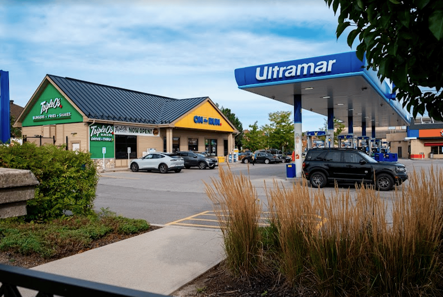 Exterior shot of Ultramar and Triple O 