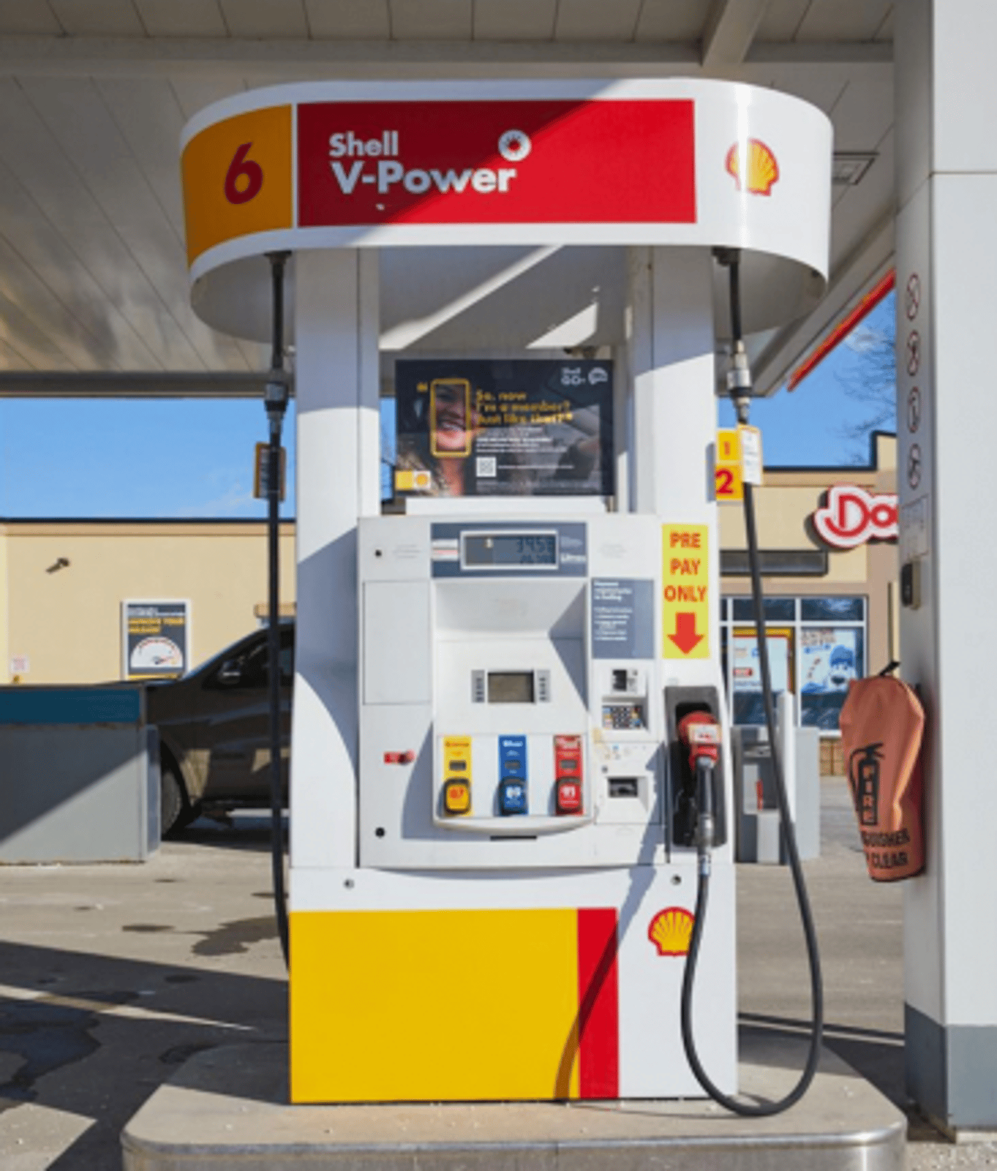 Shell gas pump photo