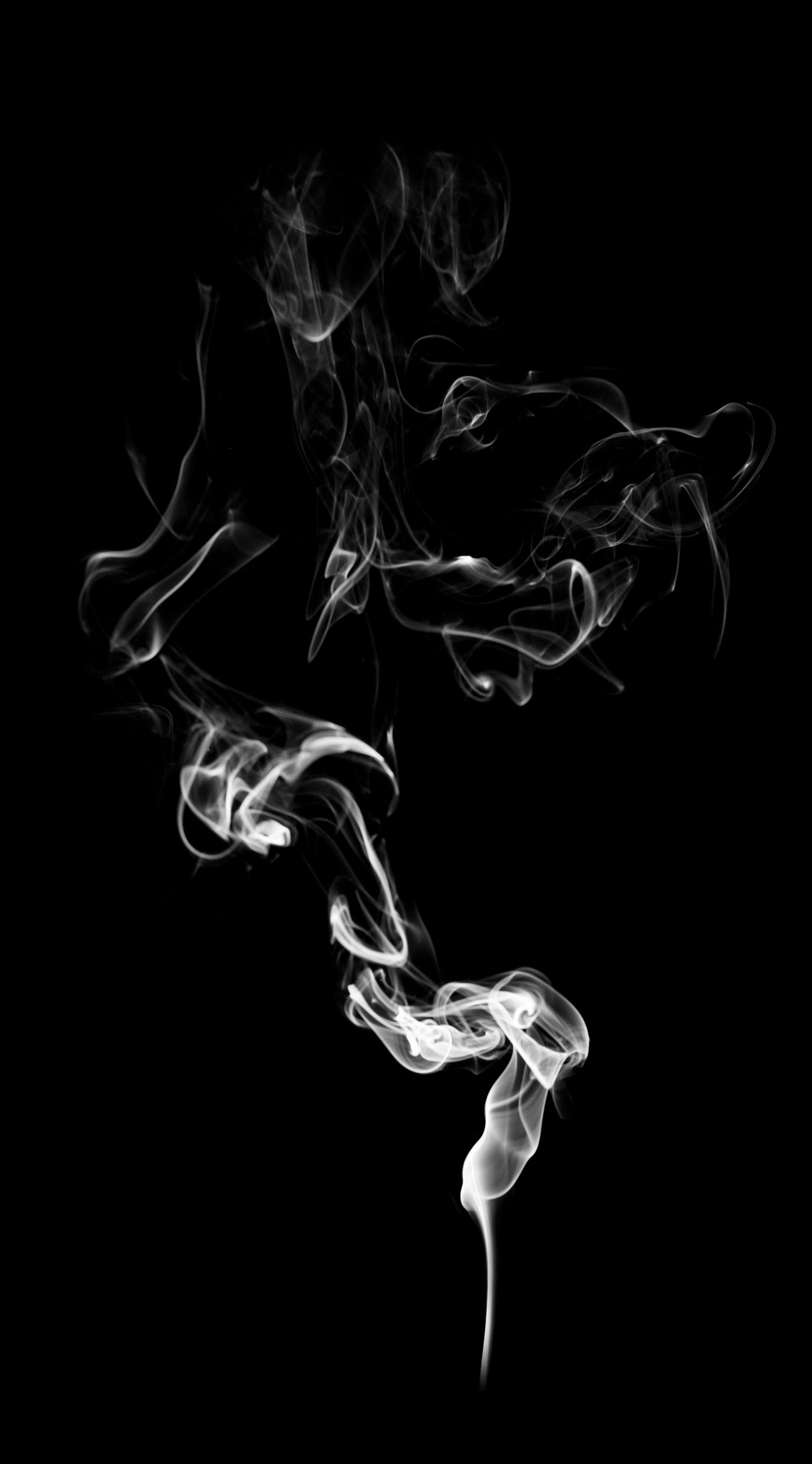 Smoke on a black background