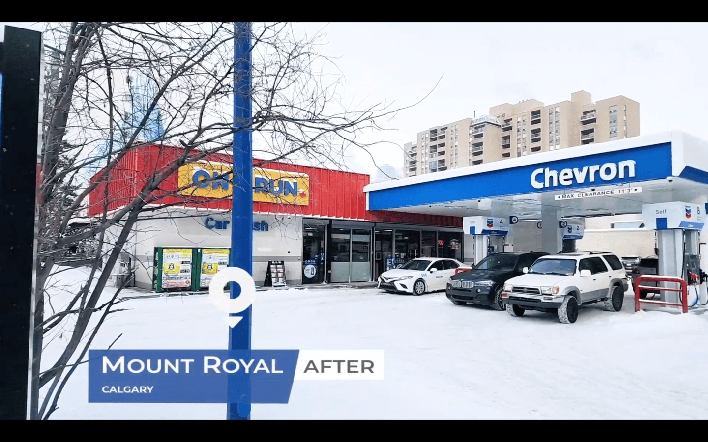 Parkland gas station after conversion