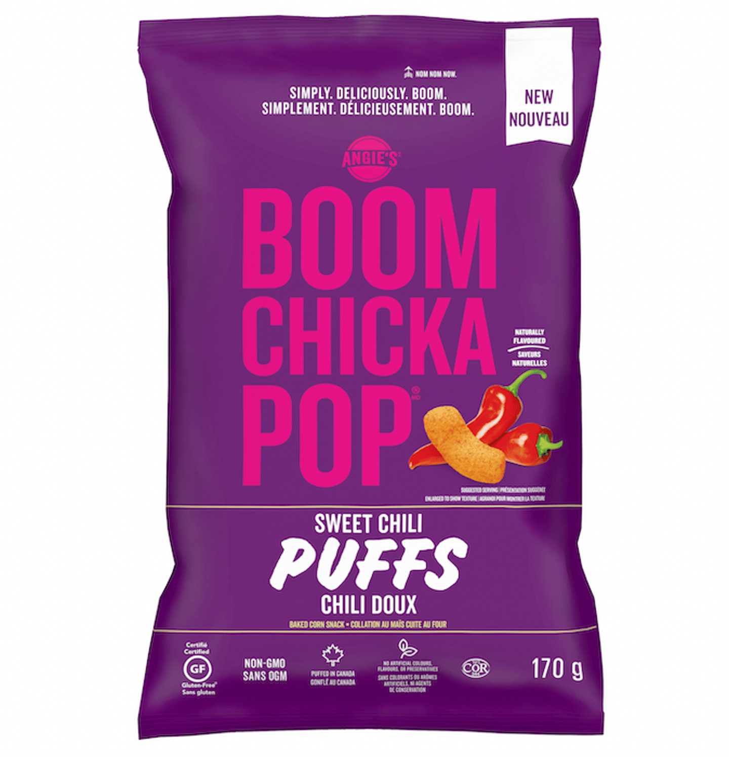 Boomchickapops sweet chilli puffs