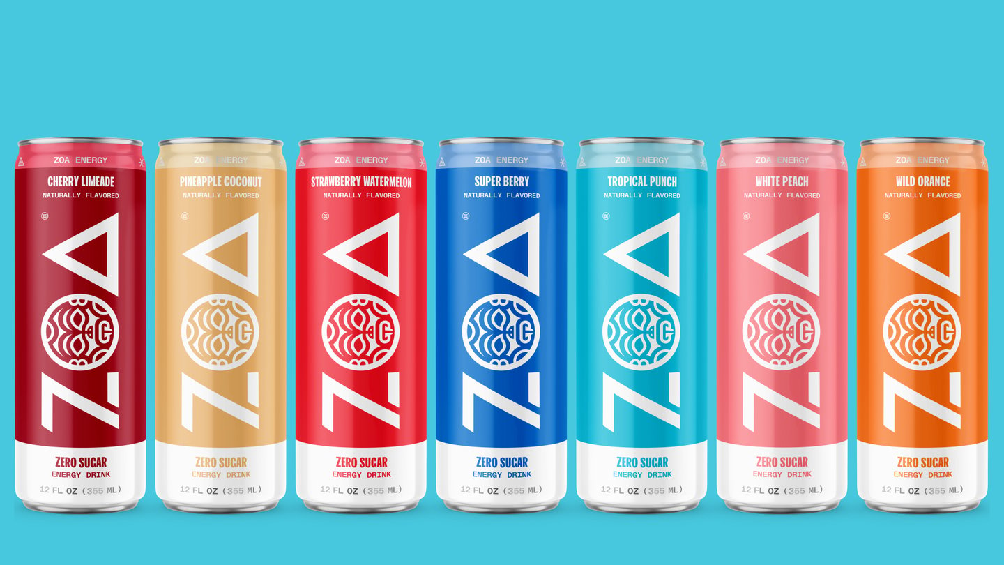 ZOA Energy Drink Cans