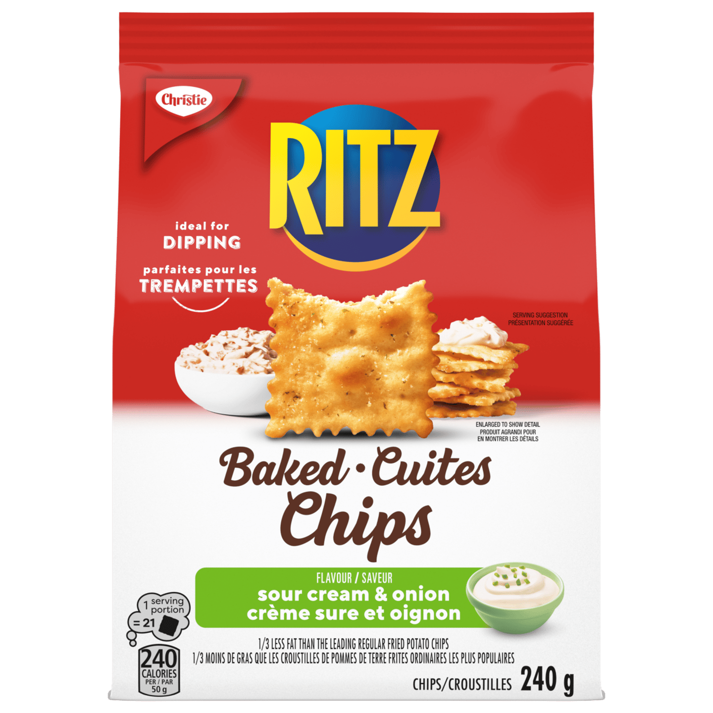 RITZ Baked Chips Sour Cream & Onion