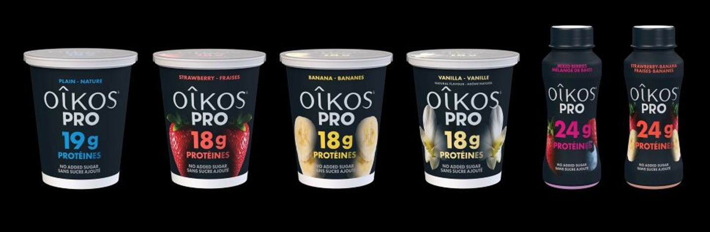Oikos Pro launches a high protein, locally-made Greek yogurt range for Canadians (CNW Group/Danone Canada)
