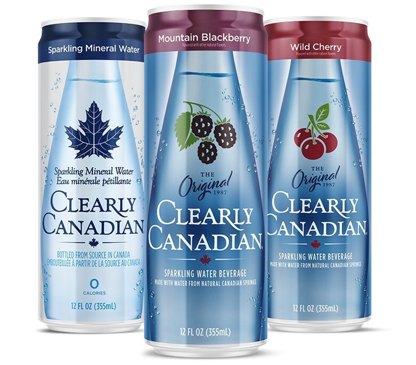 Clearly Canadian Sparkling Water Cans