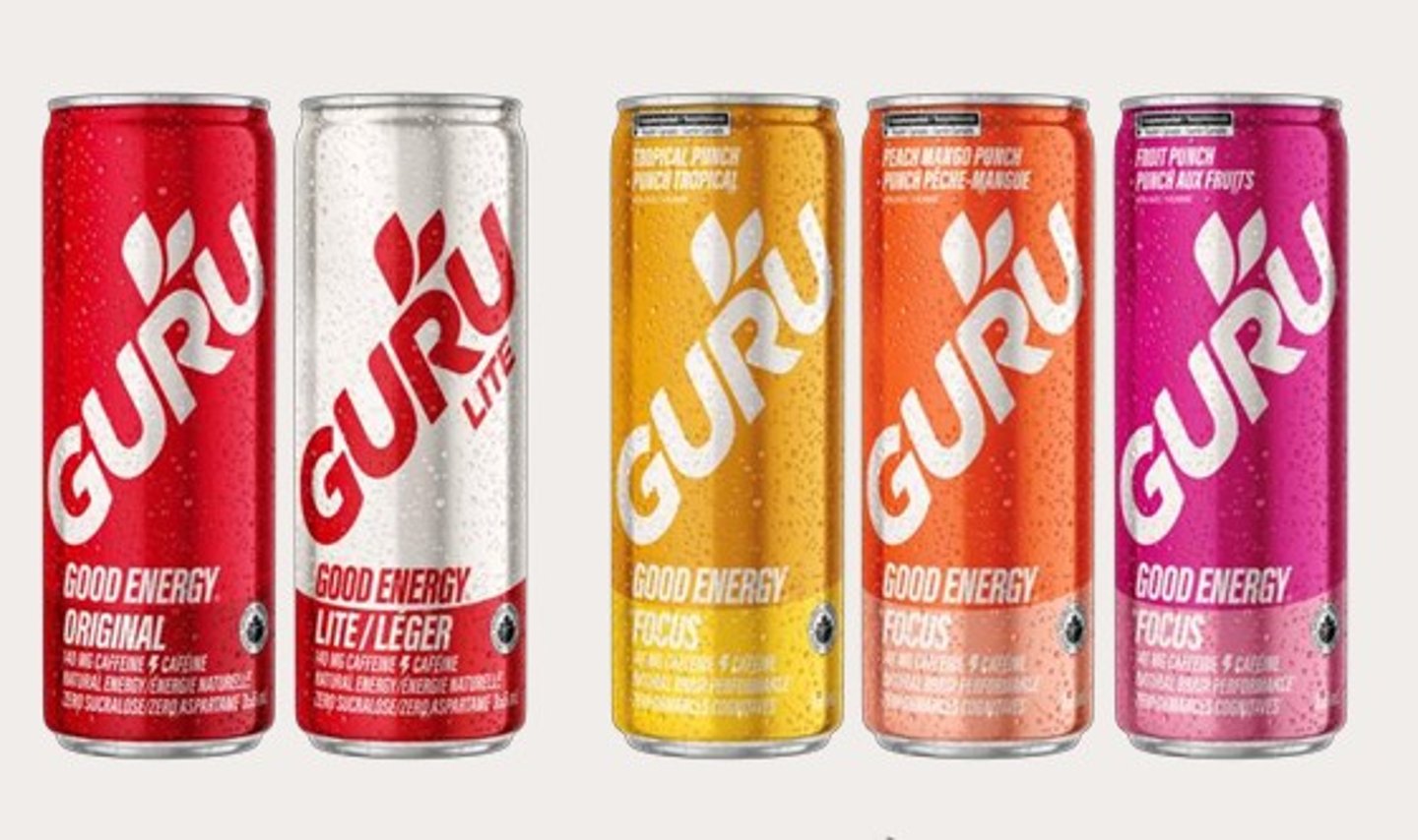 Guru Energy Drink Cans 