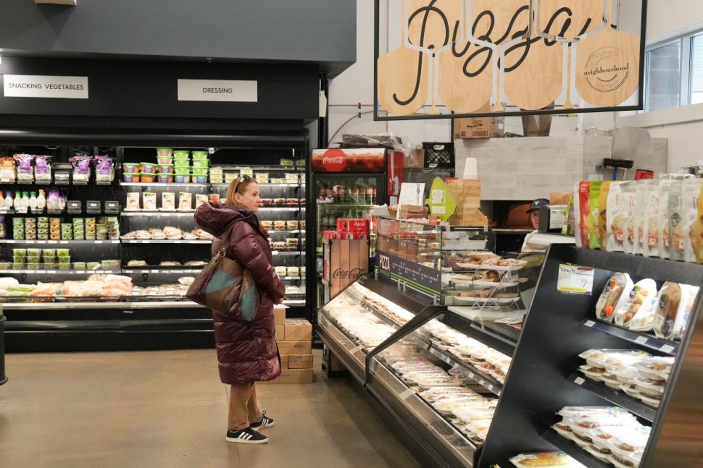 Shopper in a Canadian Grocery store CP