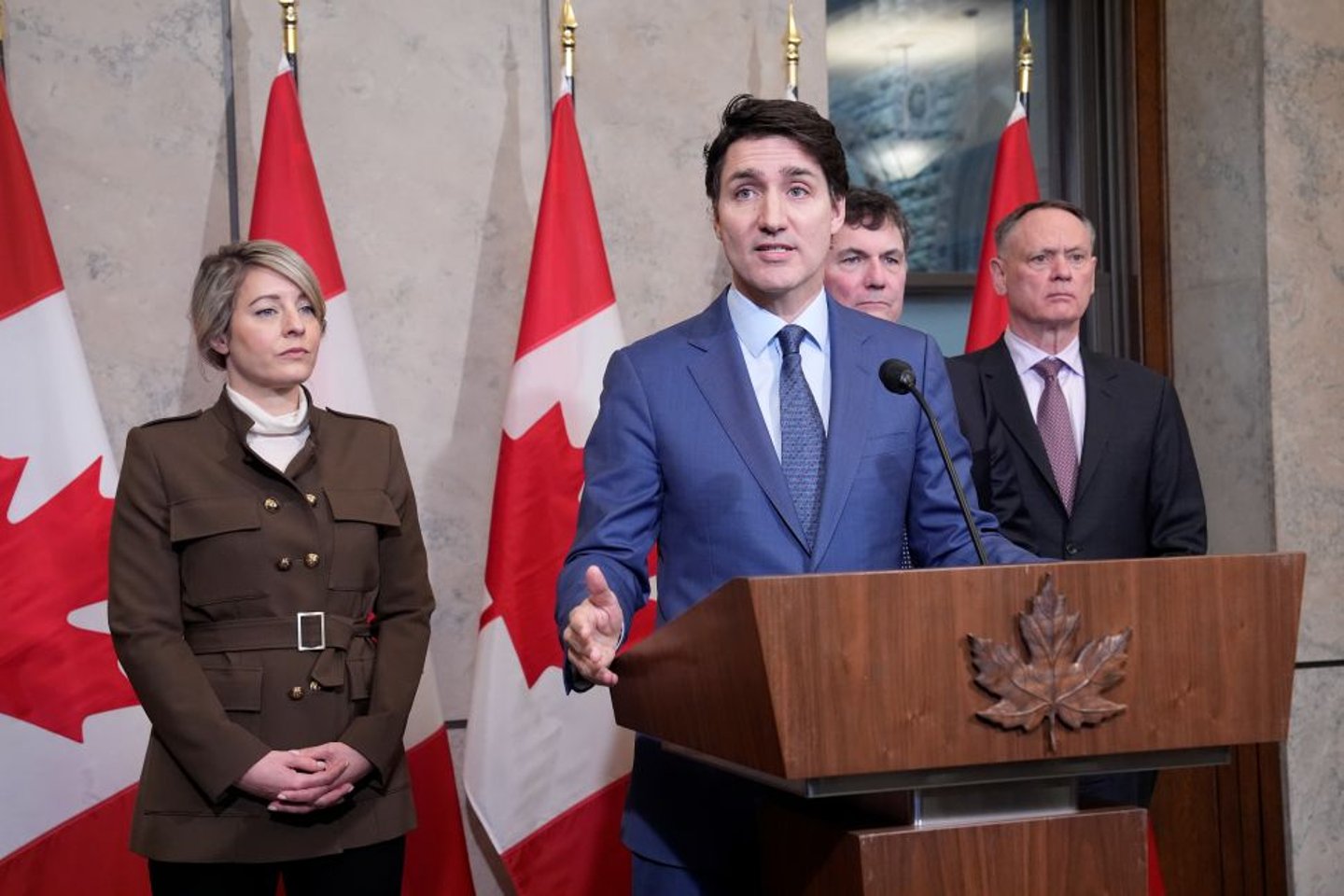 Trudeau responding to tariffs