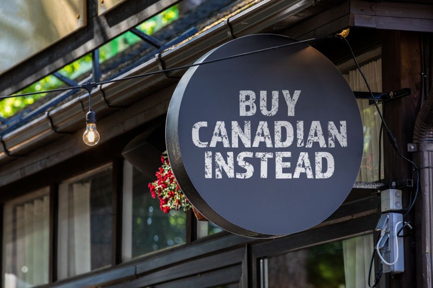 Buy Canadian Sign Stock Image