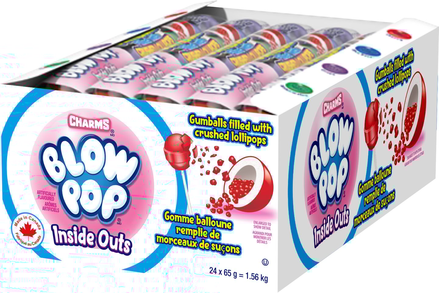 A box of Blow Pops